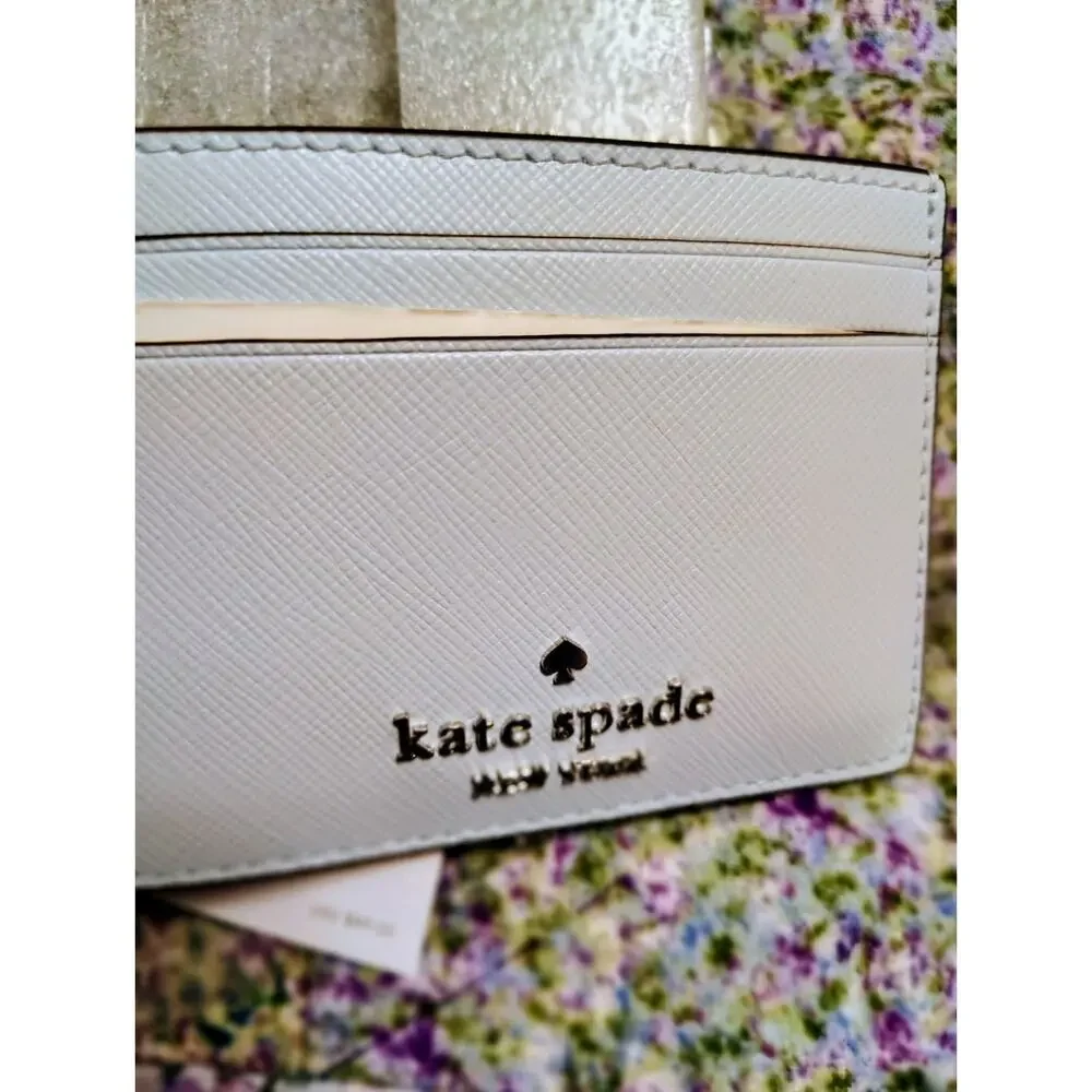 Kate Spade Card Holder Light Blue NWT